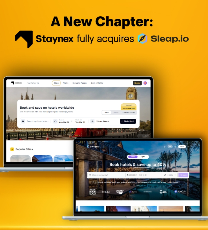 TGE 在即，Staynex Group 拿下 Sleap.io，为 $STAY 注入真实旅游应用场景